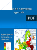 Curs 8- Politica de Dezvoltare Regionala