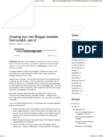Creating Your Own Blogger Template From Scratch, Sort Of