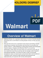 Walmart Stockholder Debrief