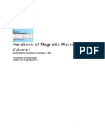 E.P. Wohlfarth Volume 1 Handbook of Magnetic Materials, Volume 1986