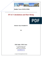 Duct Sizing and HVAC Calculation