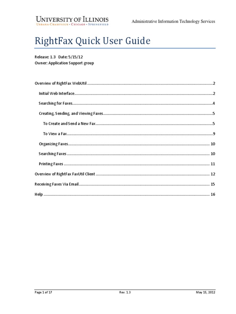 Rightfax Quick User Guide PDF Fax Icon