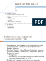 8- O ordenamento jurídico da UE