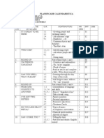 PLANIFICARE CALENDARISTICA LIMBA ENGLEZA CLASA PREGATITOARE