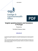 Portugal Lawyers and Translators September 2013