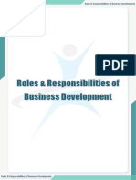 Roles & Responsibilities of Business Development