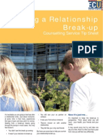 Surviving A Relationship Break-Up: Counselling Service Tip Sheet