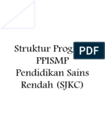 Struktur Program PPISMP Pendidikan Sains Rendah