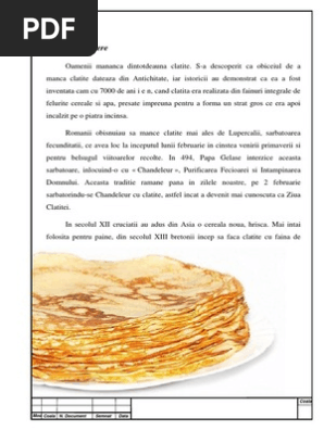 Proiect Clatite Patiserie