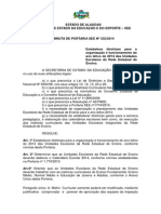 Portaria 332-2014 Ano Letivo - Matriz Curricular