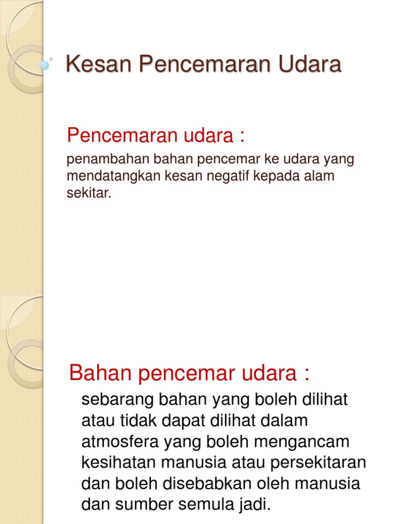 Kesan Pencemaran Udara Pdf