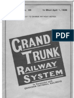 1928 Grand Trunk Railway System Timetable