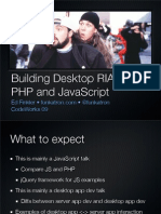 Building Desktop RIAs with PHP and JavaScript