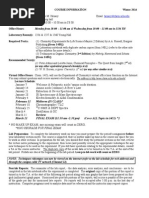 CHEM 14CL Course Syllabus for W14