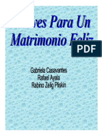 Claves Para Un Matrimonio Feliz - Gabriela Casavantes