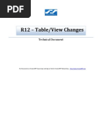 Oracle R12 TableView Changes