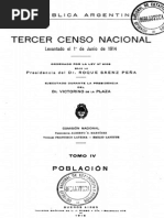 Censo de Argentina de 1895. Tomo 1. | PDF