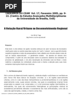A Relacao Rural-Urbano No Desenvolvimento Regional (1)