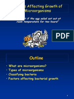Factors Affecting Microbial Growth - PP Presentation