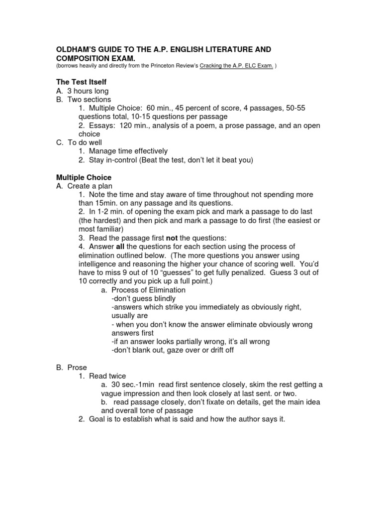 Ap lit prose essay examples 2020 picture