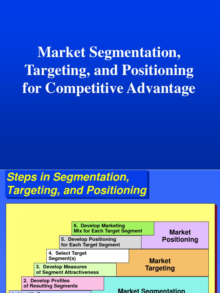 Chapter 08 Market Segmentation, Targeting, and Positioning For ...