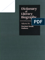 BRIGGS, W. W (Ed. 1997), Dictionary of Ancient Greek Authors