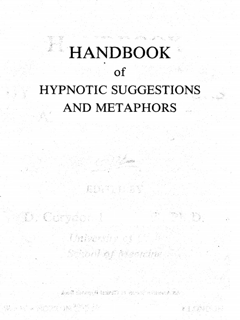 Handbook of Hypnotic Suggestions and Metaphors image