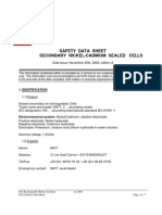 SAFT Msds Nicd Europe 2003-10 en