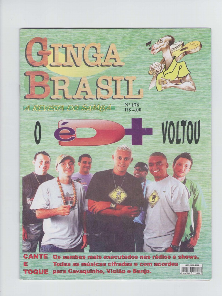 ginga brasil grupo raça  Sambas antigos, Cifras de musicas, Samba e pagode