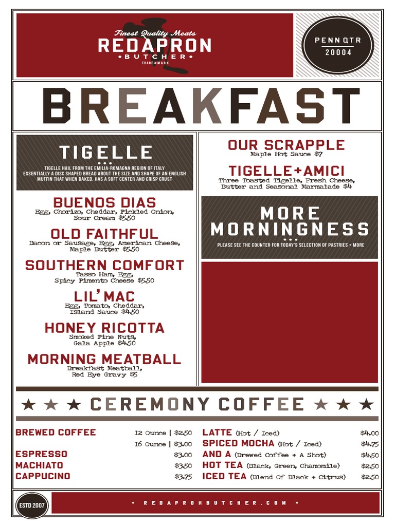 Breakfast Menu Highlights and Prices | PDF | Sports & Recreation ...