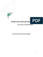 Company Profile of Operation Depatment