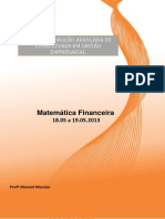 Matemática Financeira Lista de Exercícios