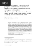 O Professor Formador Como Objeto de Pesquisas