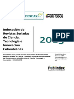 Indexación de Revistas Seriadas de Ciencia, Tecnología e Innovación Colombianas - Guía Servicio Indexación 2013