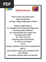 Buku Program Minggu Sains Dan Matematik