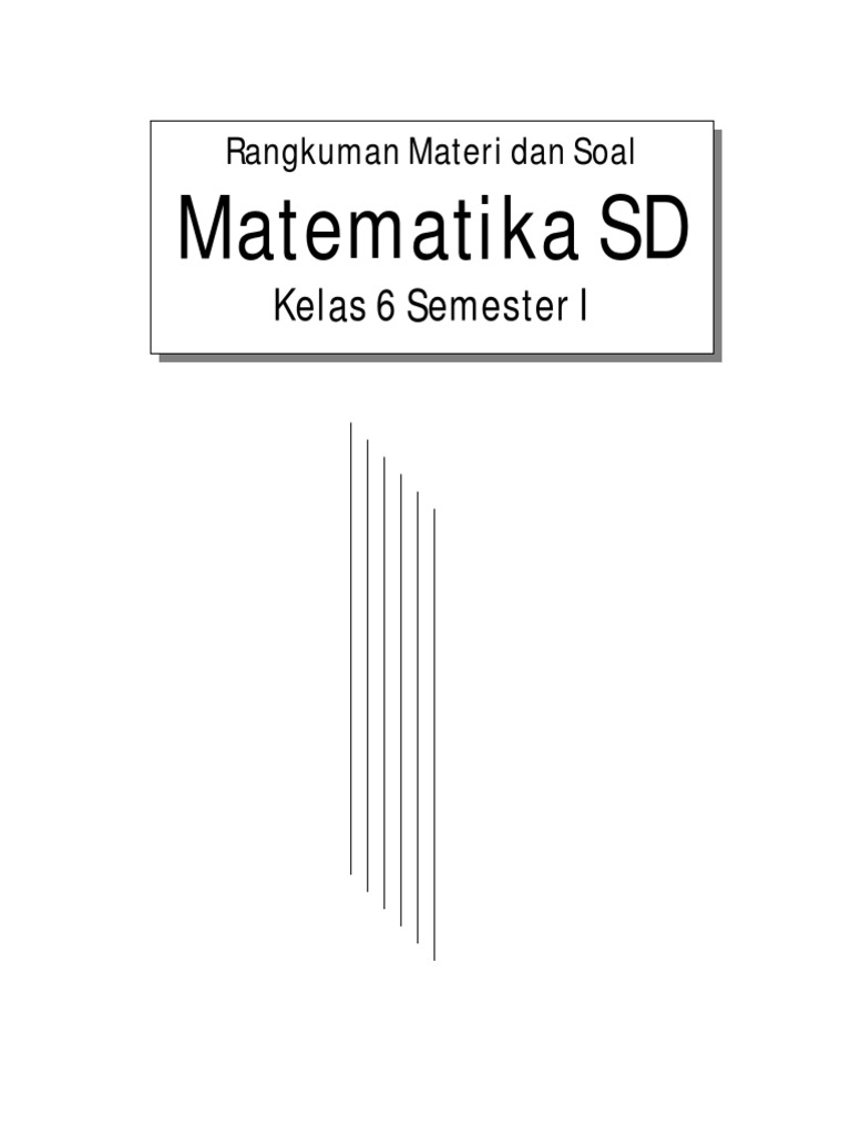 Www Banksoal Web Id Rangkuman Materi Dan Soal Matematika Sd Kelas 6 Semester I