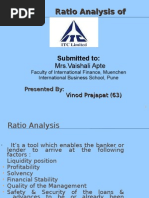 Download Ratio-Analysis of ITC by Vinod SN20906287 doc pdf