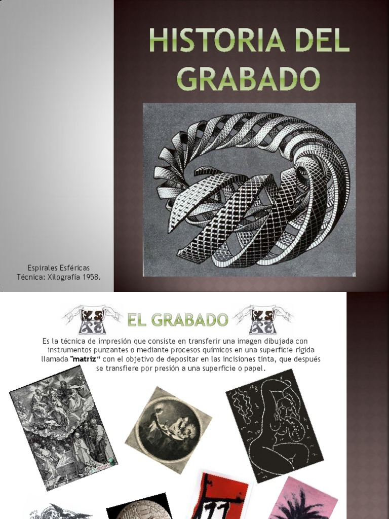Historia y técnicas del grabado | PDF | Grabado | Diseño de comunicacion
