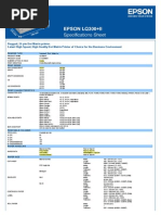 Epson LQ 300+ Datasheet