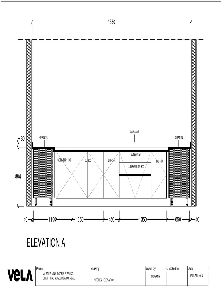 Kitchen Elevation Design Plan | PDF
