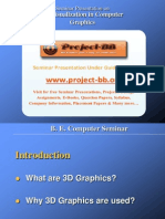 3D Visualization in Computer Graphics: Seminar Presentation On