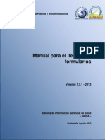 Manual de Llenado de Formularios SIGSA (V1.3.1-2013)