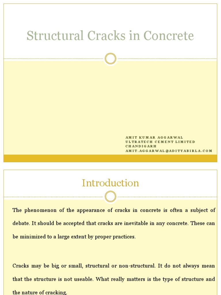Understanding Structural and NonStructural Cracks in Concrete Types