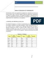 Unidades de Medida Usadas en Topografía