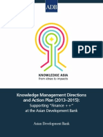 Knowledge Management Directions and Action Plan (2013-2015) : Supporting "Finance ++" at The Asian Development Bank