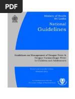 Download National Guidelines on Management of Dengue Fever  Dengue Haemorrhagic  Fever  In Children and Adolescents - Sri Lanka by National Dengue Control UnitSri Lanka SN209089833 doc pdf
