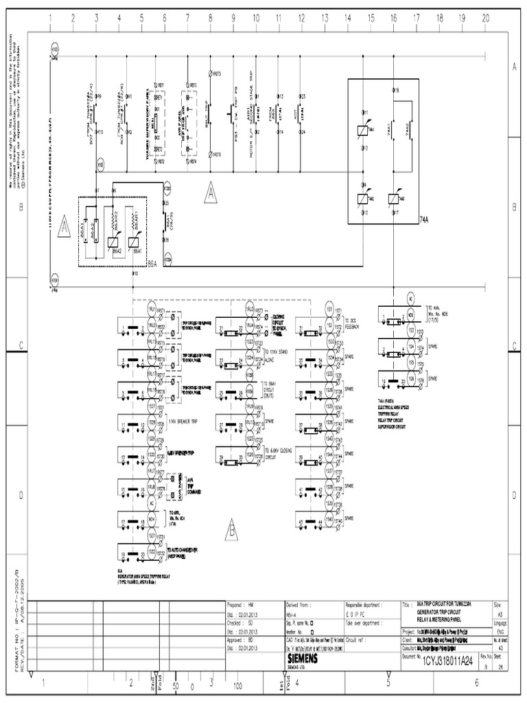 VAJHM53 and VAX31 Wiring Diagram in Relay Panel