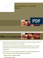 Corporate Governance: Family Owned Business