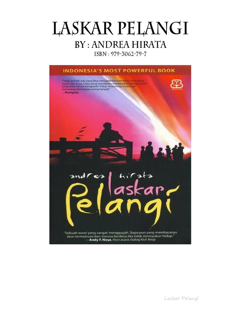 Novel Laskar Pelangi Full Bab 1 34 Only 1 6 Mb