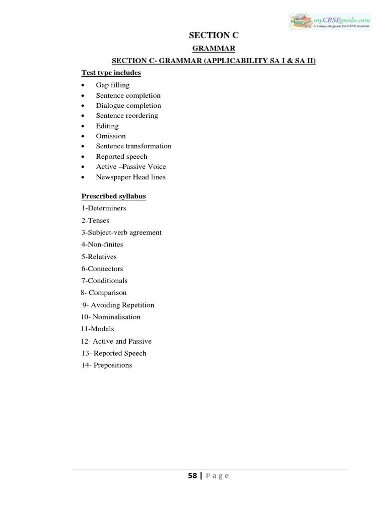 Class 10 English Grammar Overview | PDF | Grammatical Number | Verb
